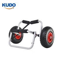 Large Solid wheels aluminum kayak carrier cart for canoe